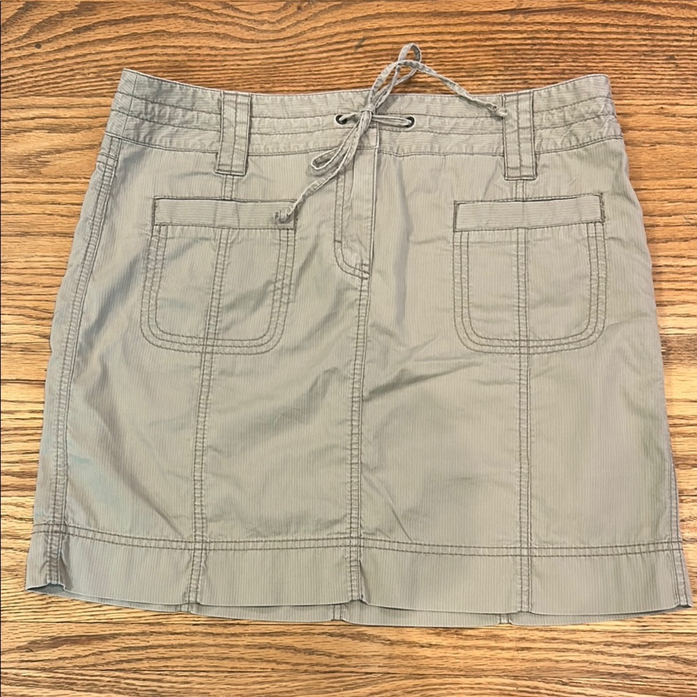 LOFT Khaki Midi Skirt